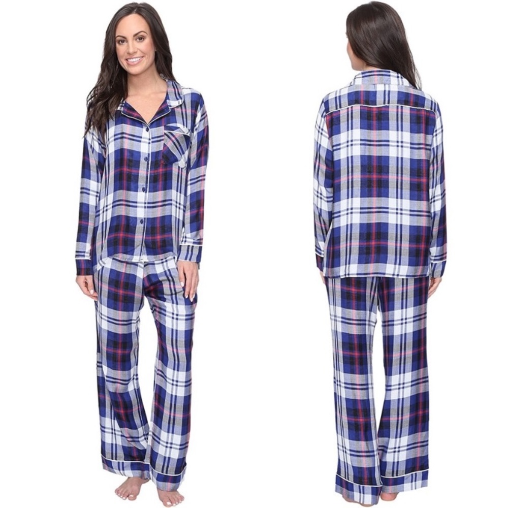 New Revolve/Shopbop Plush Plaid PJ Set. XS